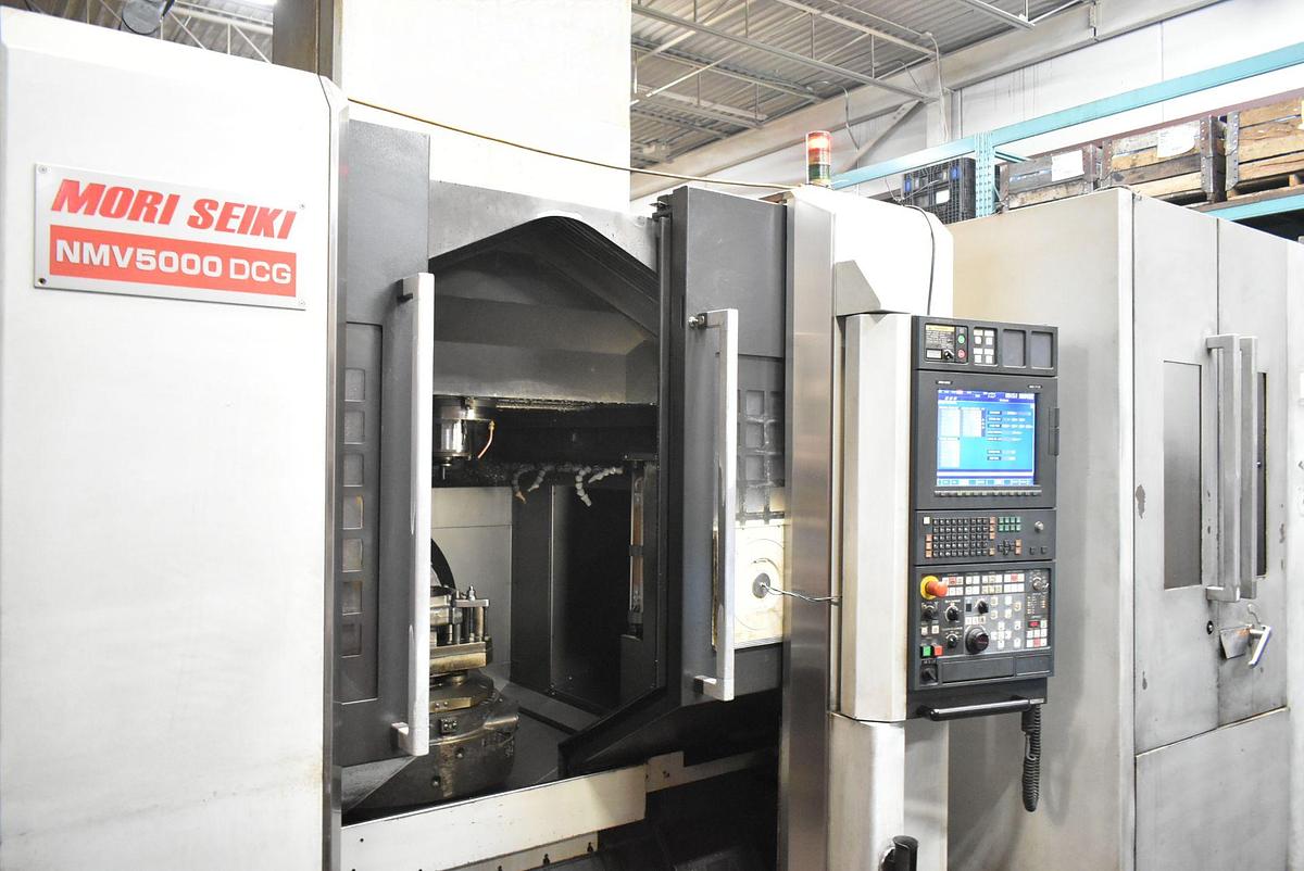 Used MORI SEIKI NMV5000 DCG 5-AXIS VERTICAL MACHINING CENTER