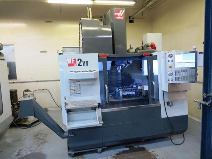 Used HAAS VF2YT 2014 VERTICAL MACHINING CENTER