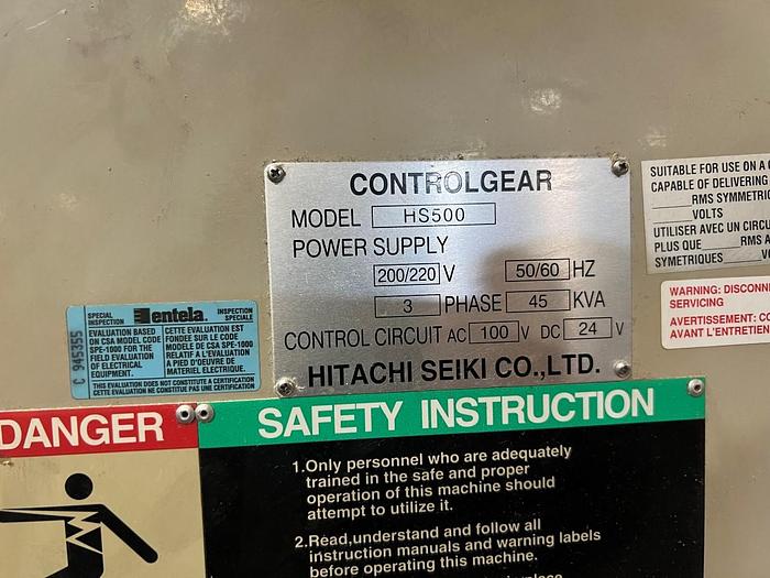 Used Hitachi Seiki HS500 Horizontal Machining Center 