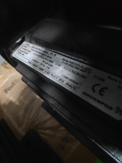 Used GRUNDFOS COOLANT PUMP AND MOTOR