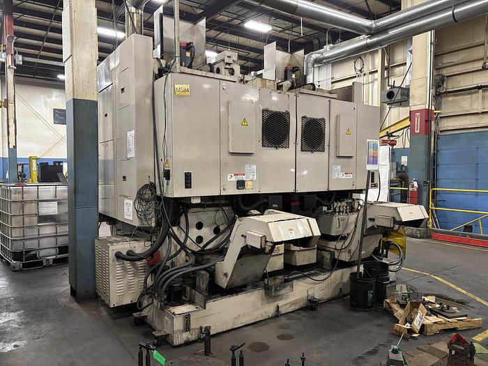 Used Okuma & Howa Model 2SP-V55 Twin Spindle CNC Vertical Turning Lathe