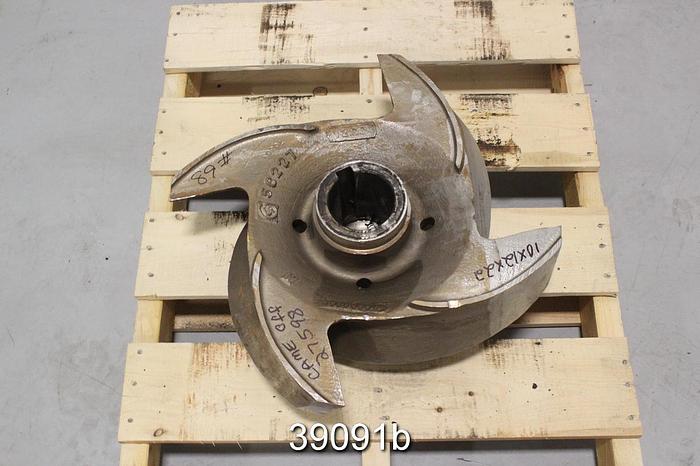 Used Goulds 3175 10x12x22 Pump Impeller, 4-Vane, No. 56227 #39091