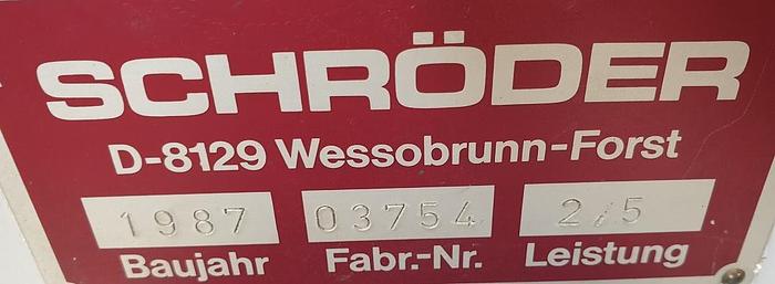 Gebraucht Tafelschere Schröder MHSU 2500 x 2,5 mm