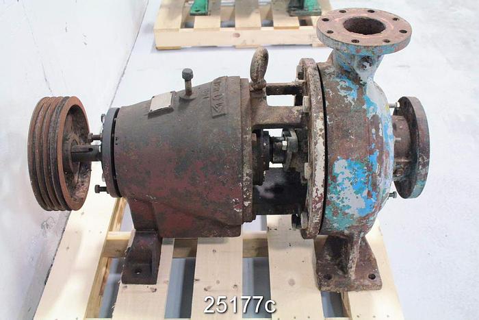 Used Goulds 3175 Goulds 3175, 4X6X14, Stainless Steel Impeller, Ductile Iron Casing, Stainless Steel Stuffing Box, Stainless Steel Suction Side Plate, Packing, #25177