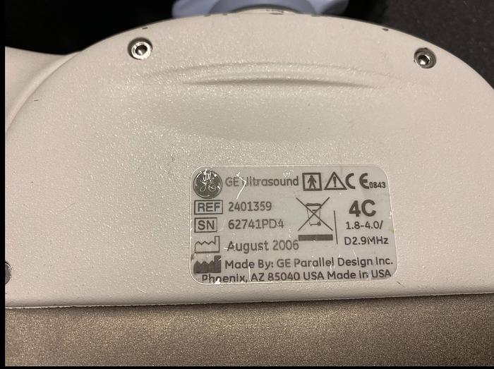 Gebraucht 4C GE Ultrasound probe 62741PD4