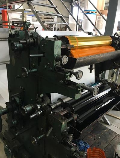 Used Fischer & Krecke – flat and satchel paper bag making machine with 2 col. flexo