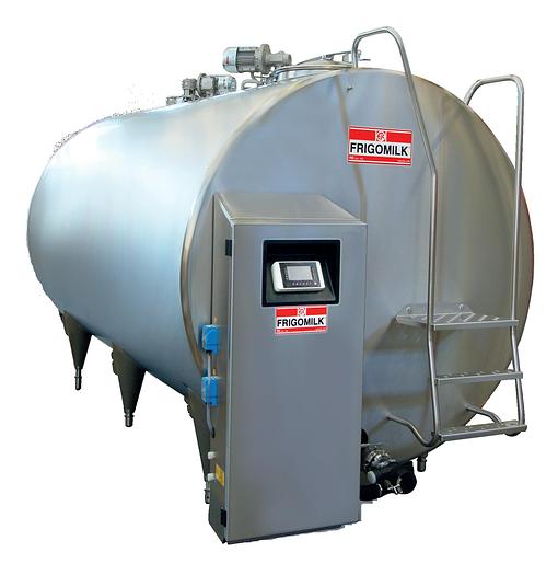 Tanques de enfriamiento de leche horizontal cerrado con lavado automático