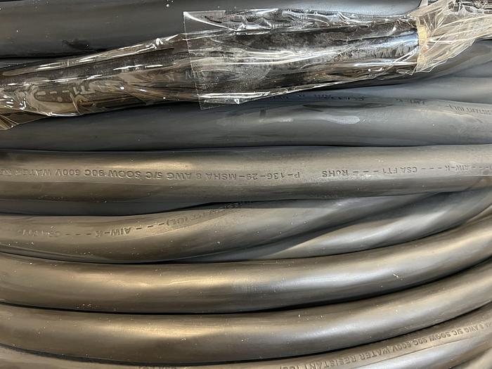 Used Rohs  P-136-29-MSHA 8 AWG, 5/C SOOW 90C, 600V Water Resistant Cable Approx 750 Ft