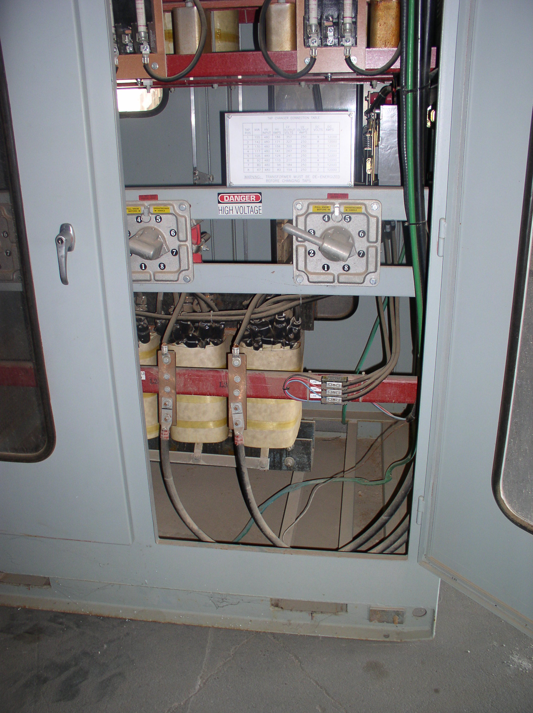 Used 12,000 amp 9 volt RAPID DC Power Supply*: Input 400 amps @ 480 volts