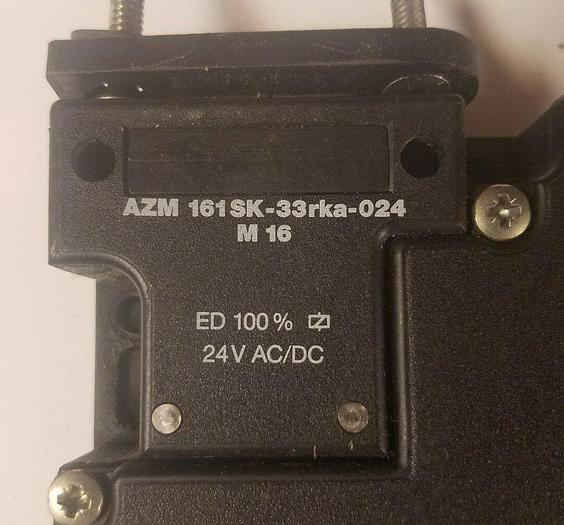 Used SCHMERSAL AZM 161SK-33RKA-024 M 16 USED SAFETY INTERLOCK AZM161SK33RKA024M16