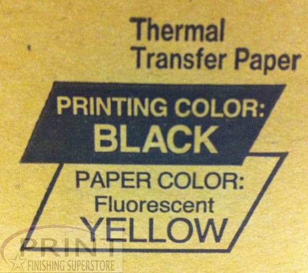 Fuji Black On Fluorescent Yellow Transfer Plus Poster Printer Paper - 968966