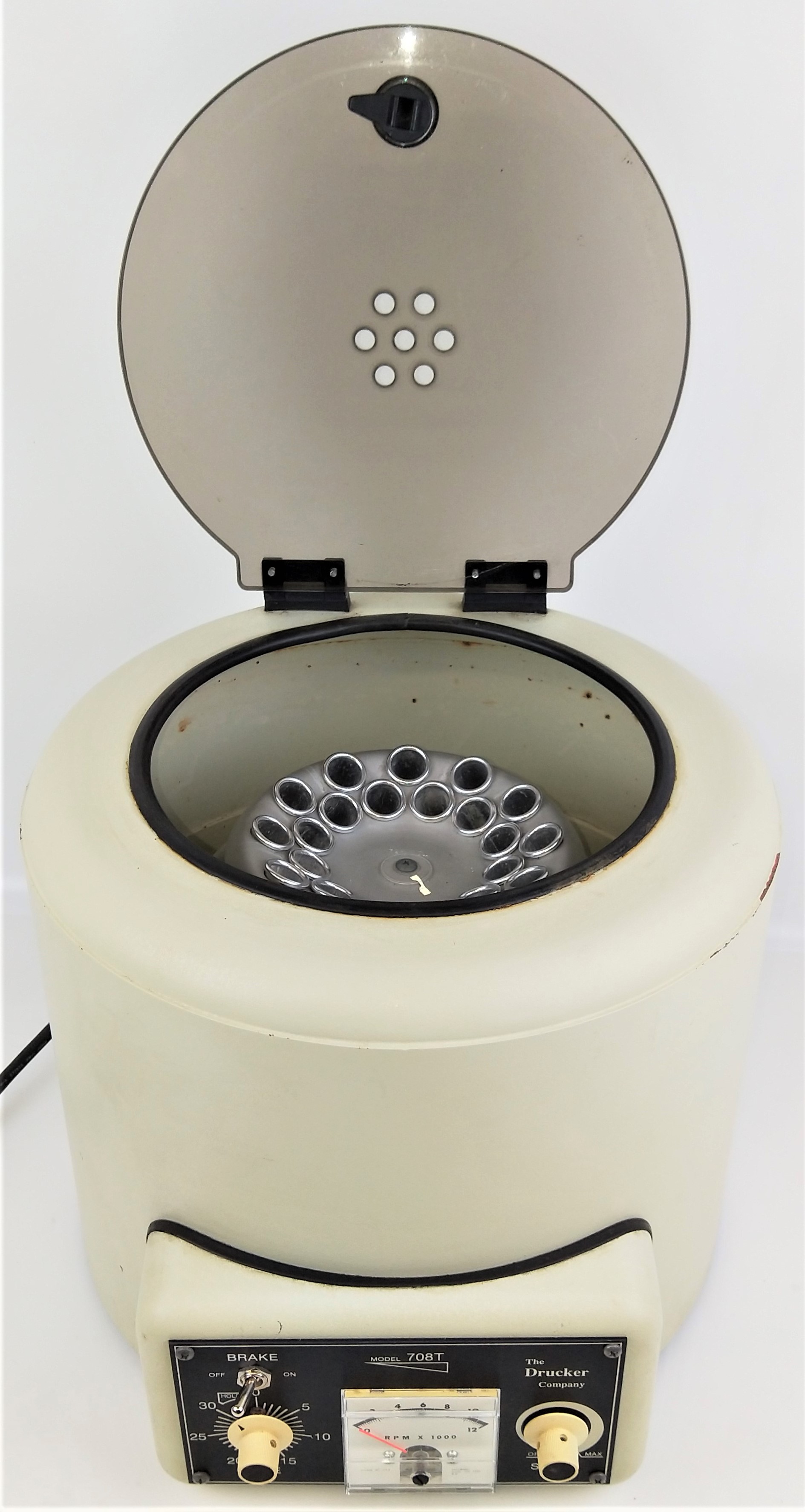 Used Drucker 708T High-Speed Centrifuge with TDC934 Rotor