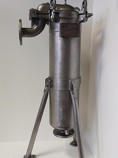 Gebraucht Edelstahl Beutelfilter, Gr. 2, TBF-112-S-10, 10bar, Löffler gebraucht - überholt