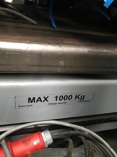 Gebruikt Heftafels 1000 kg (3stuks)