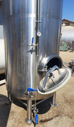 Used Tank, 465 Gallon, S/st, DT/DB, 15 BBL Brite Tank #S744755