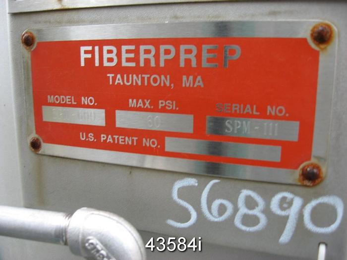 Used Fiberprep SPM-600 Pressure Screen, Basket Slotted .010" #43584