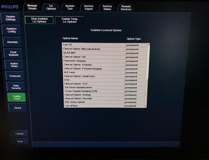 Gebraucht Philips iU22 Ultraschallgerät mit Flachmonitor, 2 Sonden, Sony Drucker