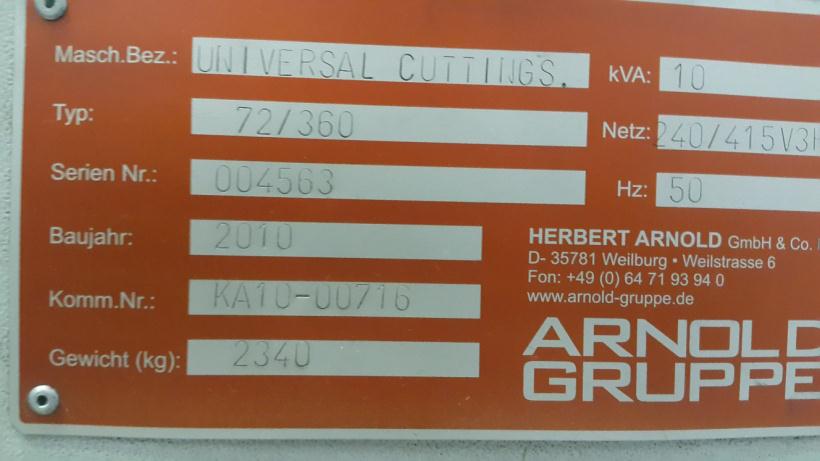 Used Arnold Gruppe 72/350 Cropping Saws