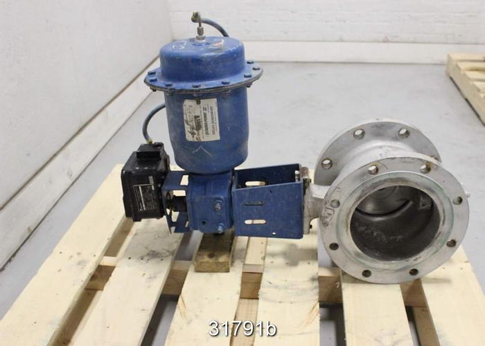 Used Neles Jamesbury 21CB08CJL 8" V-Ball Control Valve #31791