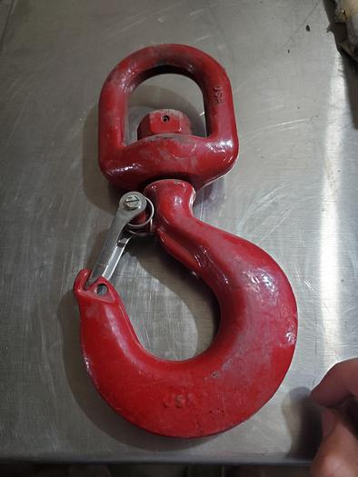 Used Crosby 5 Ton WLL, L-320C, Carbon Eye Hook - Made in USA (D1)