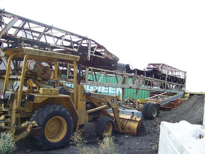 Used 36" x 100' Portable Radial Stacking Conveyor