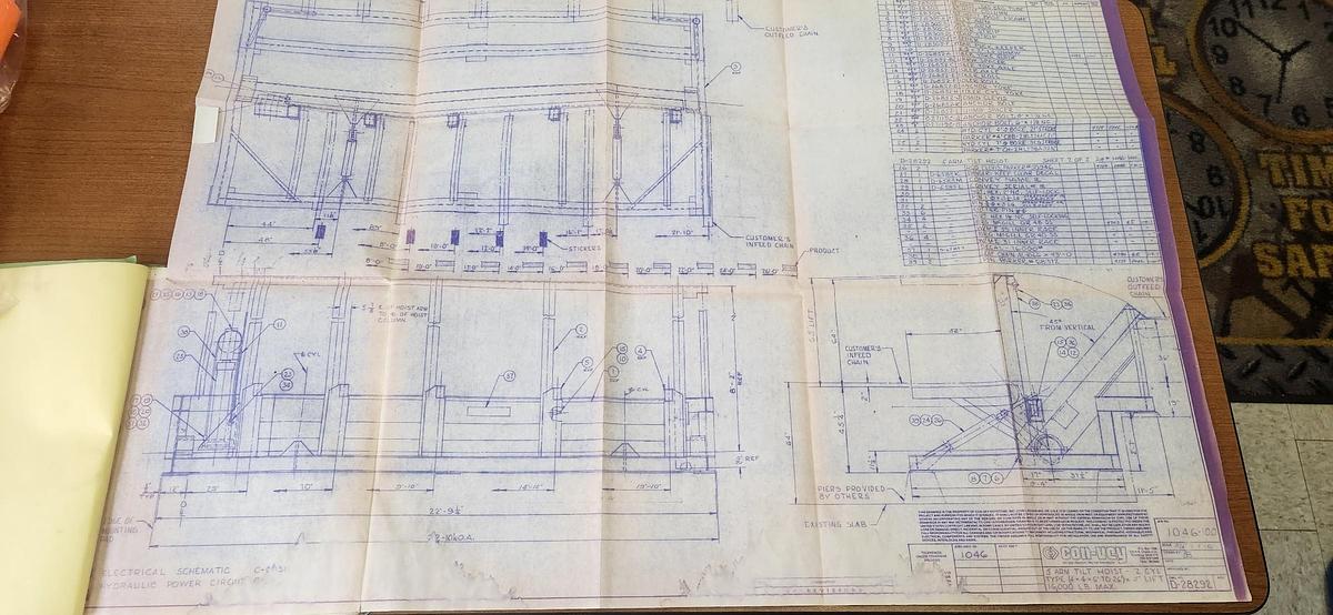Used CONVEY KEYSTONE LH 6FT TO 26FT TILT HOIST SYSTEM