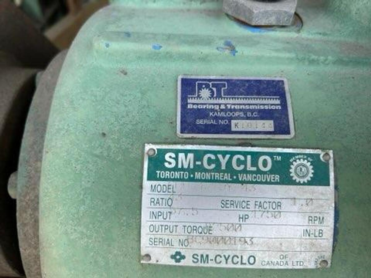 Used LINDEN 20 FOOT DOUBLE ACTING SELF CLEANING STEP FEEDER