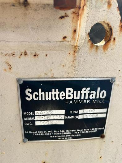 Used SCHUTTE BUFFALO HAMMERMILL