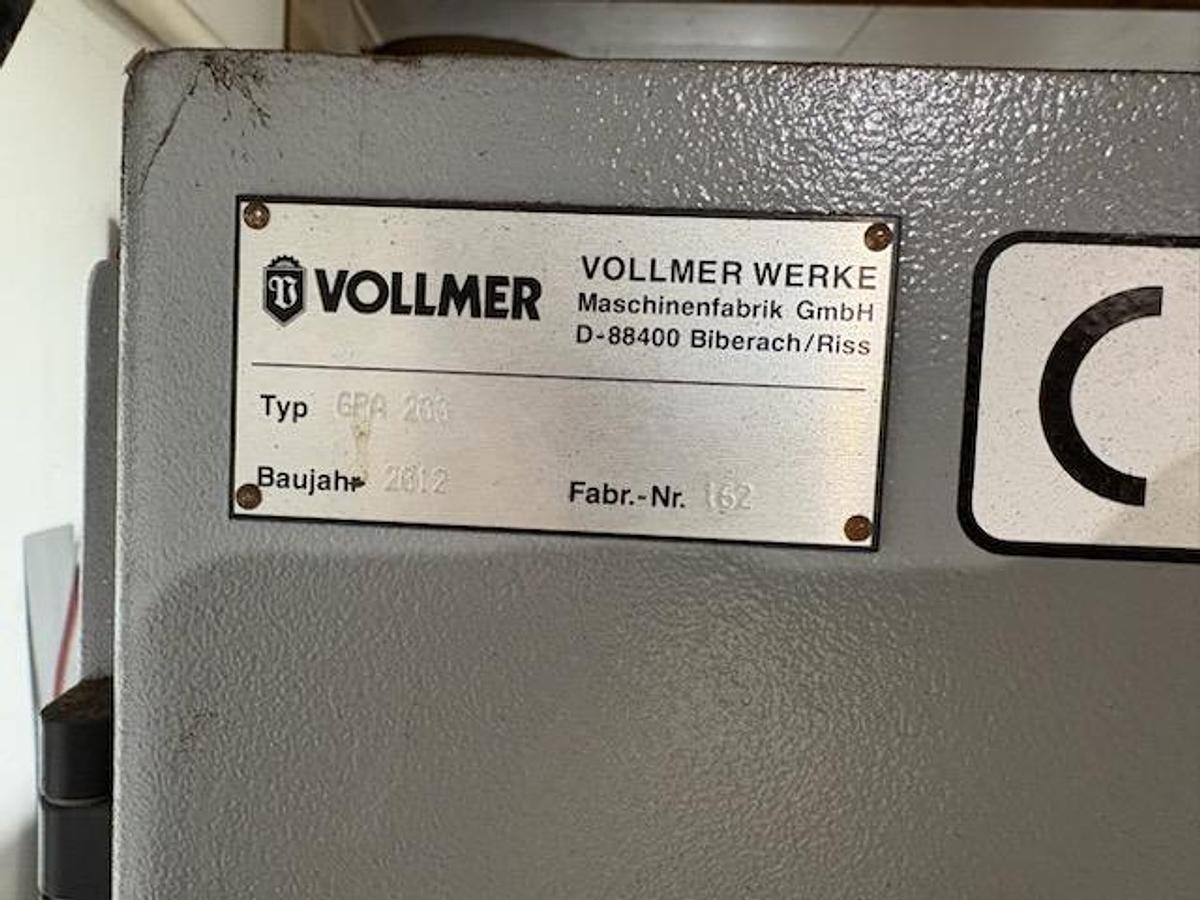 Used VOLLMER BANDSAW STELLITE TIPPER/ANNEALER AND SIDE AND FACE GRINDER