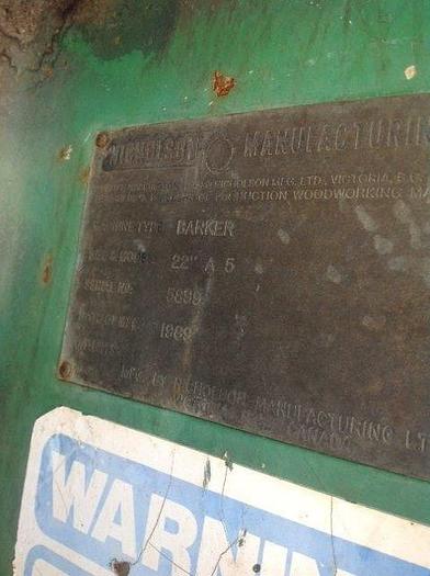 Used 1988 22" Nicholson A5 Debarker - RH