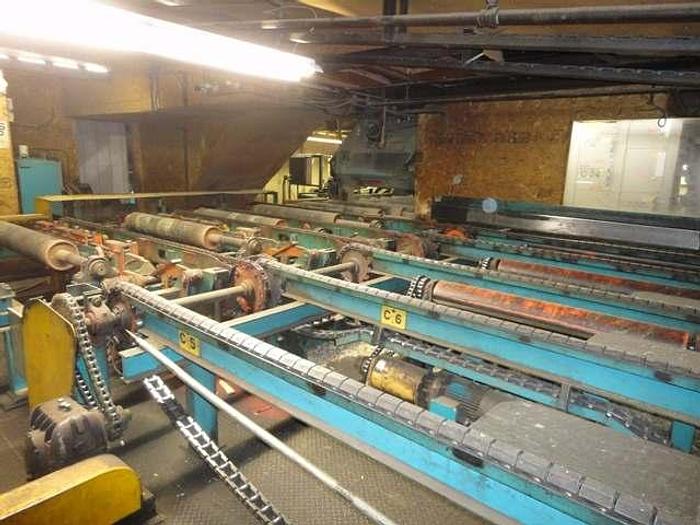 Used 9" x 55" Flare Gang Edger System