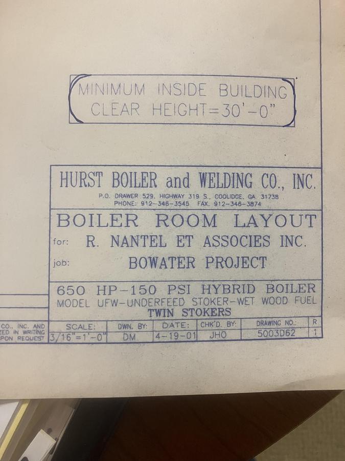Used 2001 HURST WETWOOD 650HP HYBRID BOILER - TWO (2) AVAILABLE