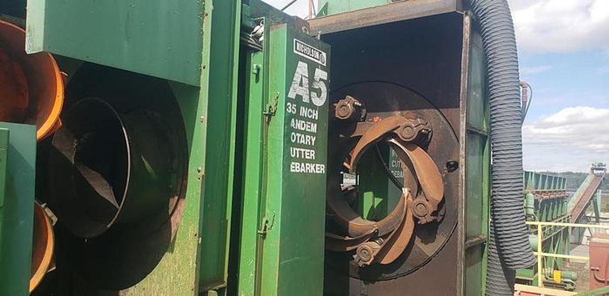 Used 35" NICHOLSON EXPORT DEBARKER SYSTEM