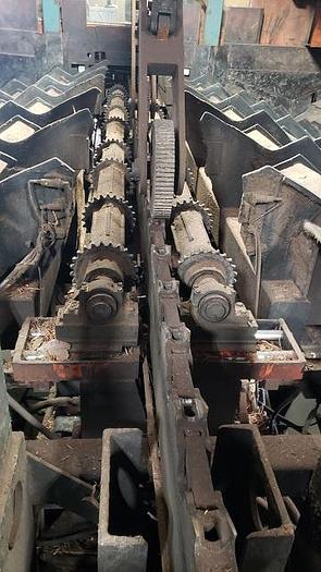 Used SHARP CHAIN SYSTEM C/W 5FT REDUCER BANDMILL