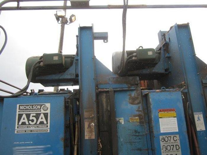 Used 1996 27" Nicholson A5A Tandem Debarker - RH