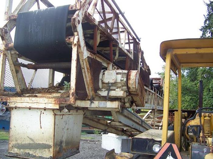 Used 36" x 100' Portable Radial Stacking Conveyor