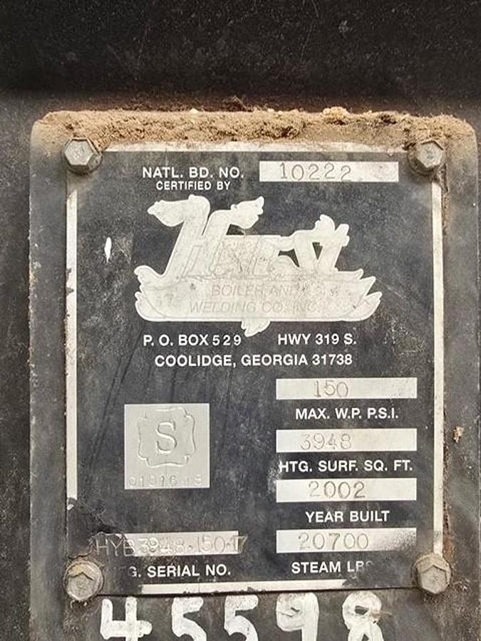 Used 2001 HURST WETWOOD 650HP HYBRID BOILER - TWO (2) AVAILABLE