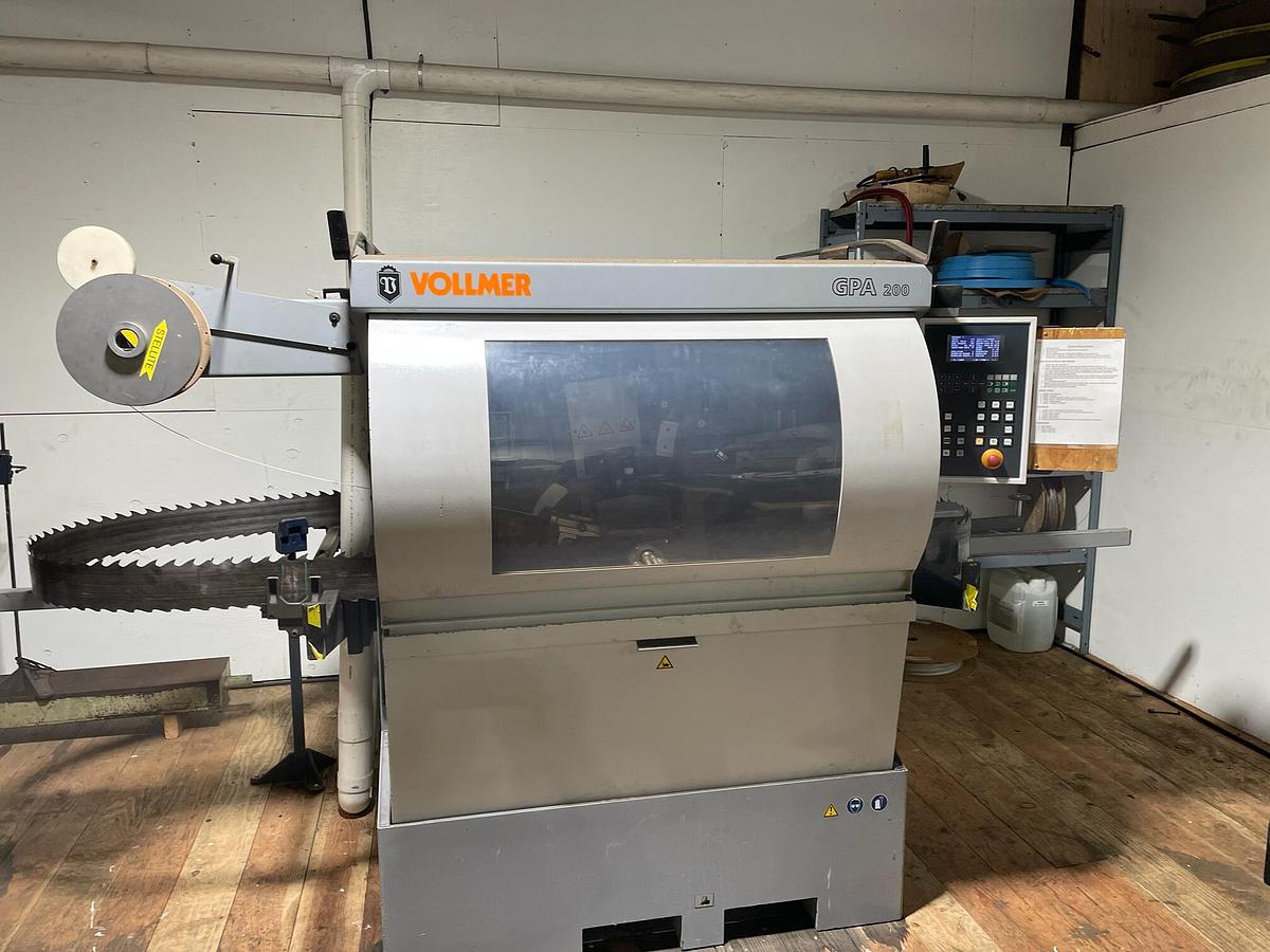 Used VOLLMER BANDSAW STELLITE TIPPER/ANNEALER AND SIDE AND FACE GRINDER