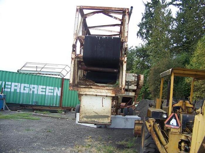Used 36" x 100' Portable Radial Stacking Conveyor