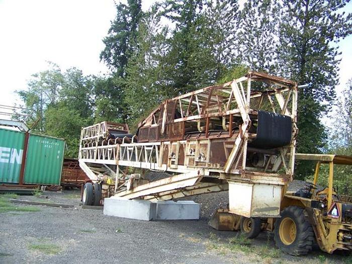 Used 36" x 100' Portable Radial Stacking Conveyor