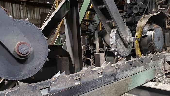 Used SHARP CHAIN SYSTEM C/W 5FT REDUCER BANDMILL