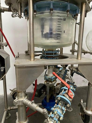 Used Buchiglasuster chemReactor GR 15 Liter Glass Bio-Reactor Skid