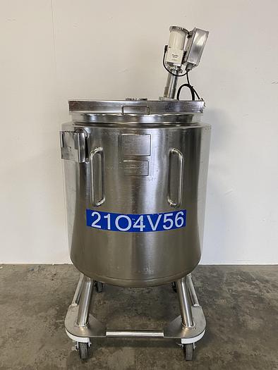Used Precision 500 Liter Stainless Steel Insulated Mixing Tank w/ PharMix Agitator