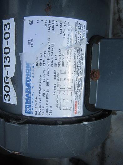 Used Pump, Centrif., 1.5 HP, S/st, American, Mdl SSP, 1.25" Inlet #S739557