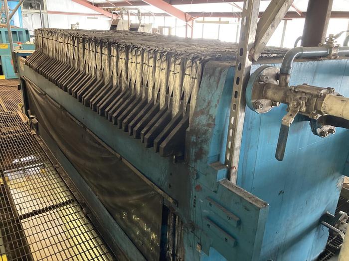 Used Used Perrin approximately 60 cu. Ft. recessed plate filter press