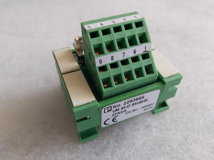 Übergabemodul, UM 45 D, 9SUB/B/ZFKDS, 2293666, Phoenix,  neu