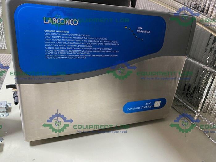 Used Labconco 7810016 CentriVap Concentrator w/ CentriVap 7811020 Cold Trap -50C ILMVAC 2052B-01 Vacuum Pump
