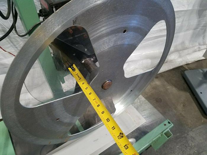 Used Rapid Motorized Double Reel paper Inter-Leaf Stock Coiler Payoff Stamping Feed