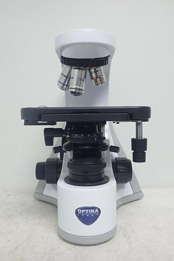 Used Optika B-510-2 Two Headed Teaching Microscope, Side by Side, 5 Objectives - NEW