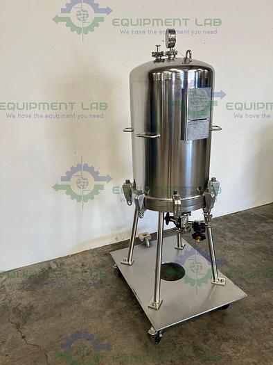 Used Begerow Beco-Integra Stainless Steel Filter Housing w/ Valves, 16" SS Housing